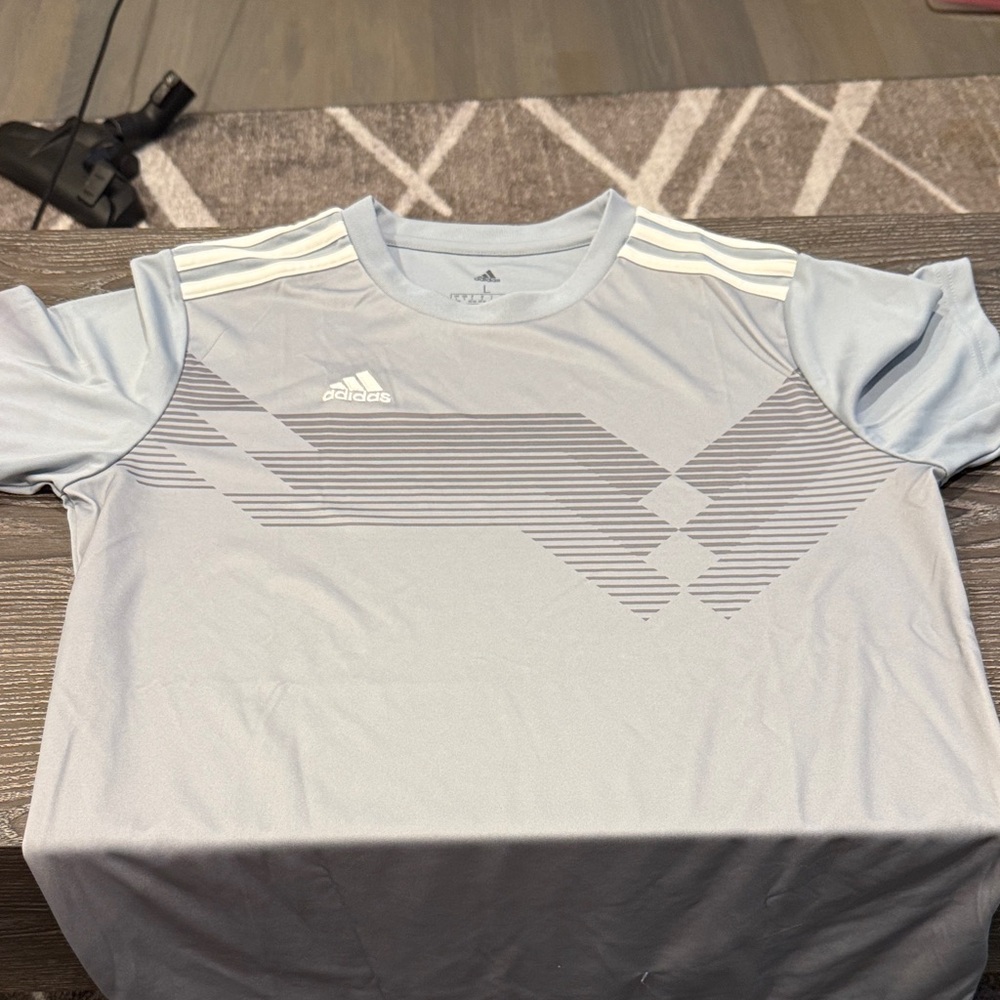 Adidas Men's Sky Blue Graphic Jersey